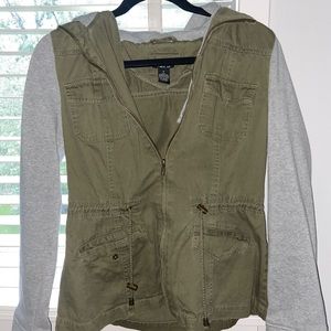 Army green & grey jacket